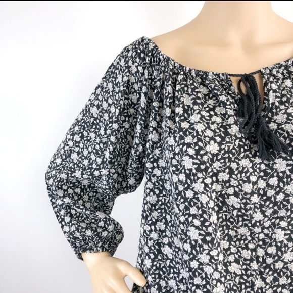 Denim & Supply Ralph Lauren Boho Floral Print Top - Picture 3 of 8